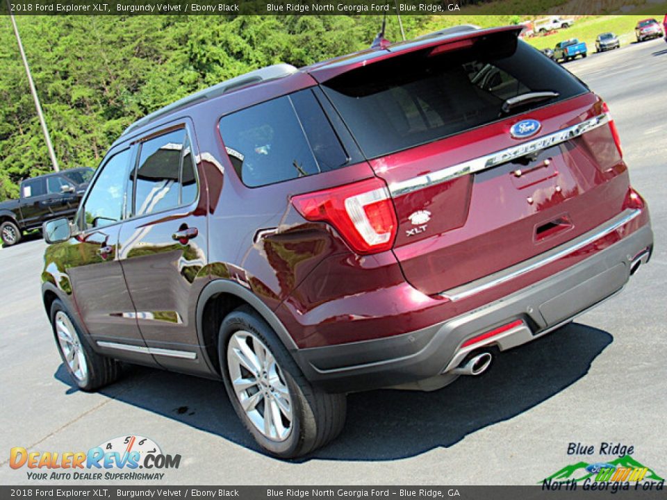 2018 Ford Explorer XLT Burgundy Velvet / Ebony Black Photo #32