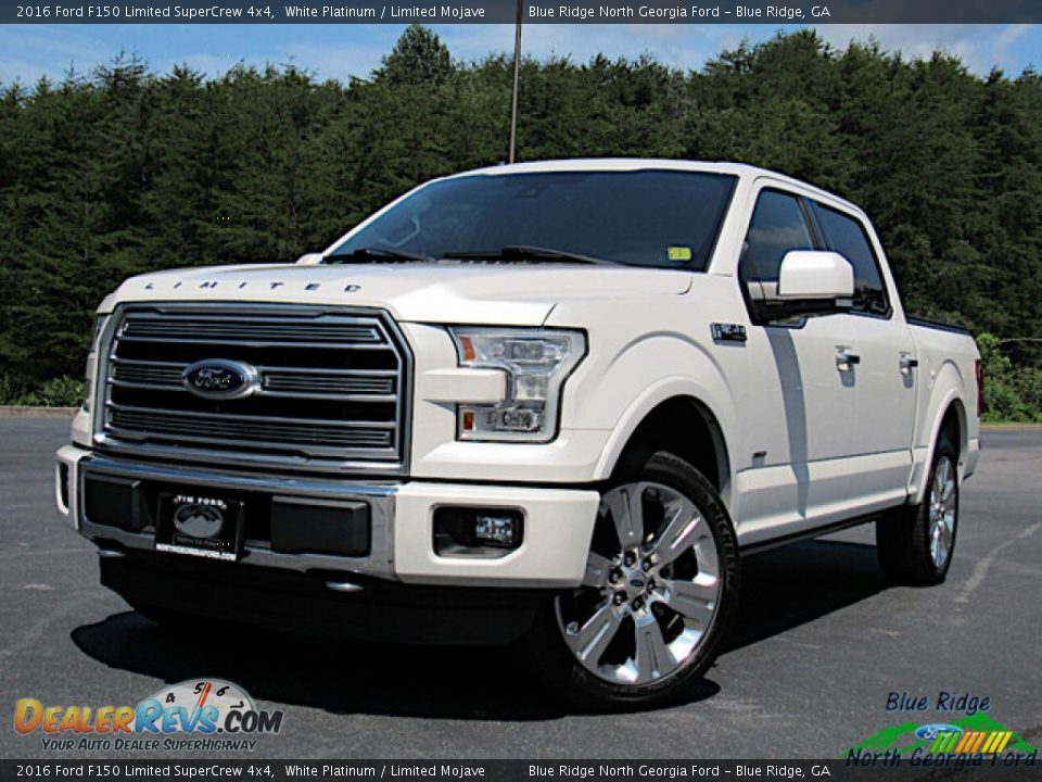 2016 Ford F150 Limited SuperCrew 4x4 White Platinum / Limited Mojave Photo #1