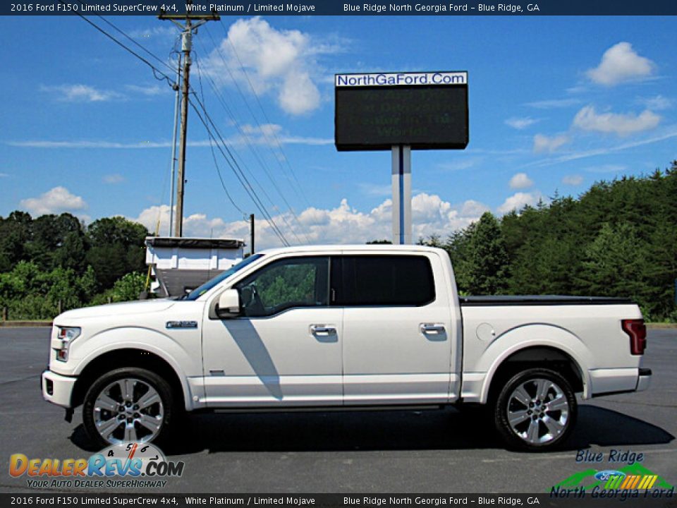 2016 Ford F150 Limited SuperCrew 4x4 White Platinum / Limited Mojave Photo #2