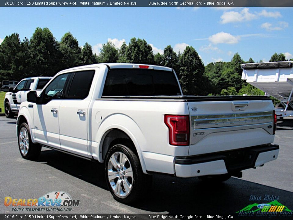 2016 Ford F150 Limited SuperCrew 4x4 White Platinum / Limited Mojave Photo #3