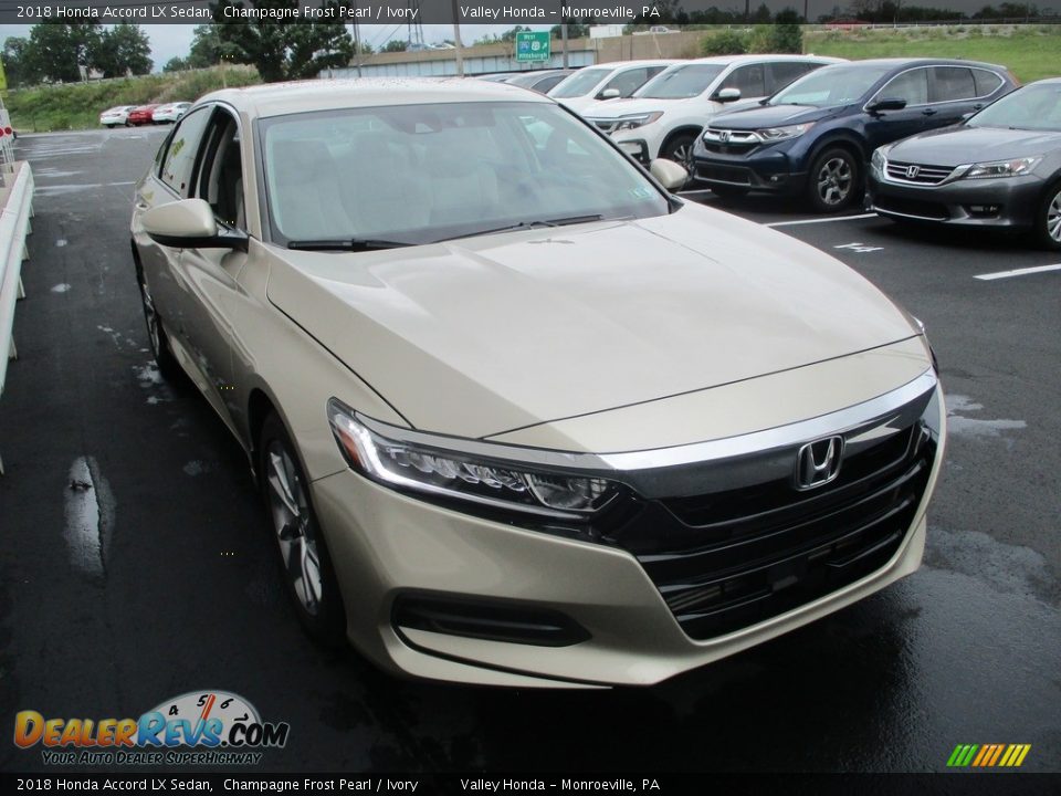 2018 Honda Accord LX Sedan Champagne Frost Pearl / Ivory Photo #7