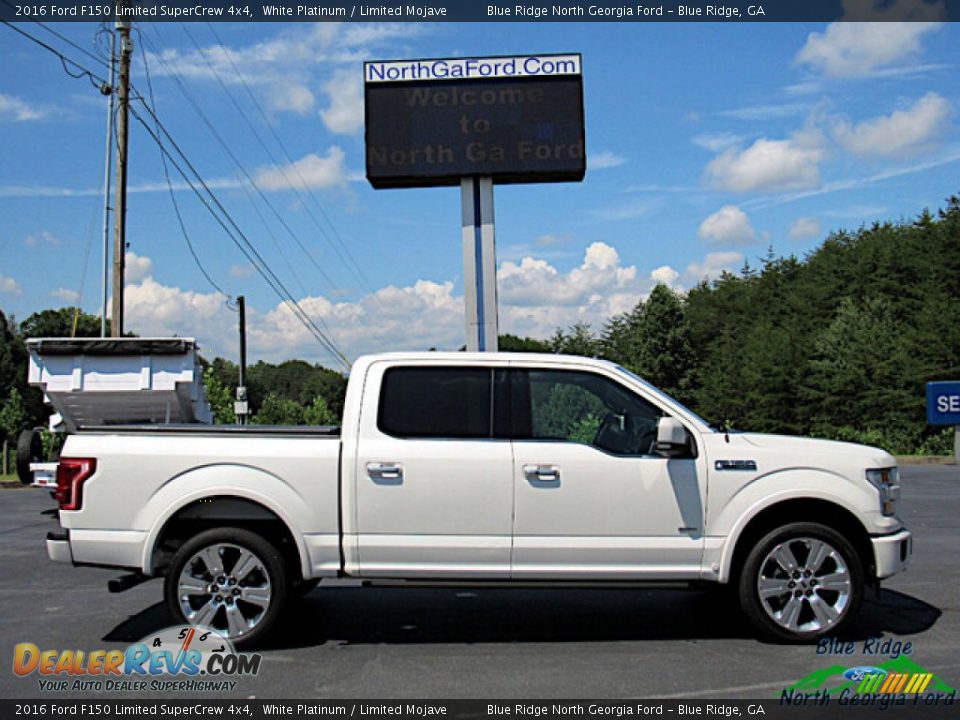 2016 Ford F150 Limited SuperCrew 4x4 White Platinum / Limited Mojave Photo #7