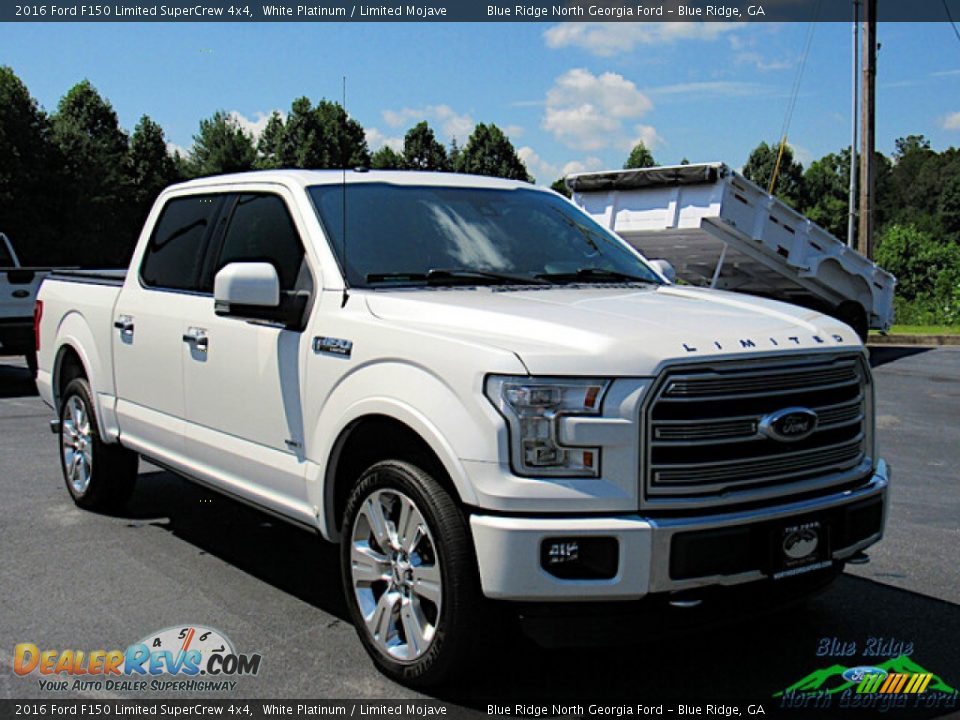 2016 Ford F150 Limited SuperCrew 4x4 White Platinum / Limited Mojave Photo #8