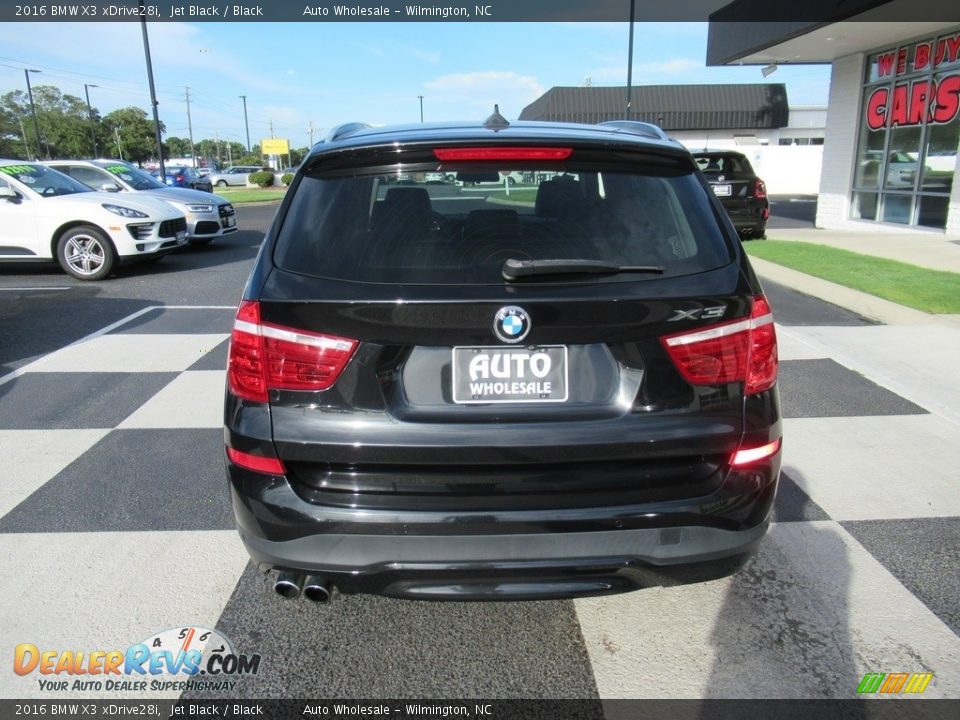 2016 BMW X3 xDrive28i Jet Black / Black Photo #4