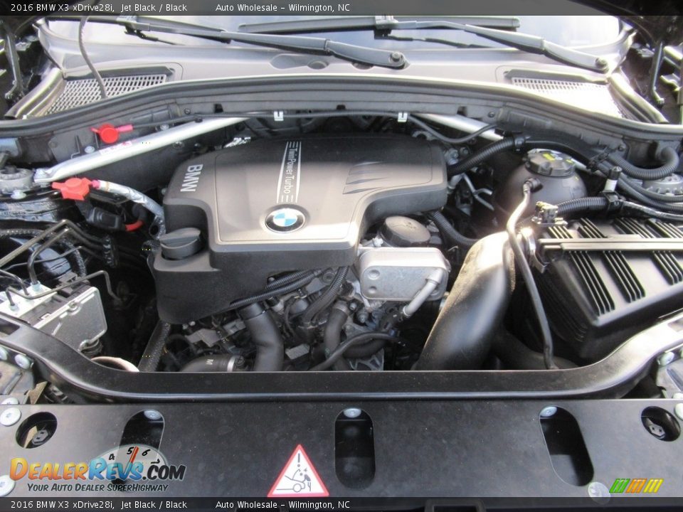 2016 BMW X3 xDrive28i Jet Black / Black Photo #6
