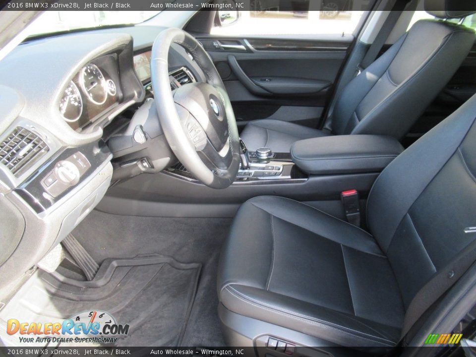 2016 BMW X3 xDrive28i Jet Black / Black Photo #10