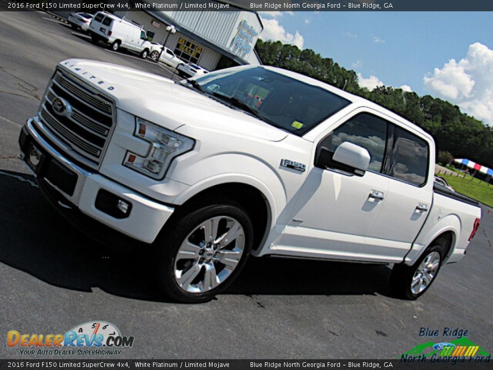 2016 Ford F150 Limited SuperCrew 4x4 White Platinum / Limited Mojave Photo #32