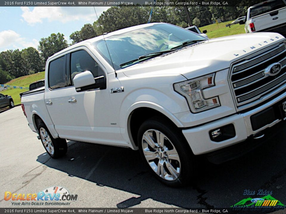 2016 Ford F150 Limited SuperCrew 4x4 White Platinum / Limited Mojave Photo #33