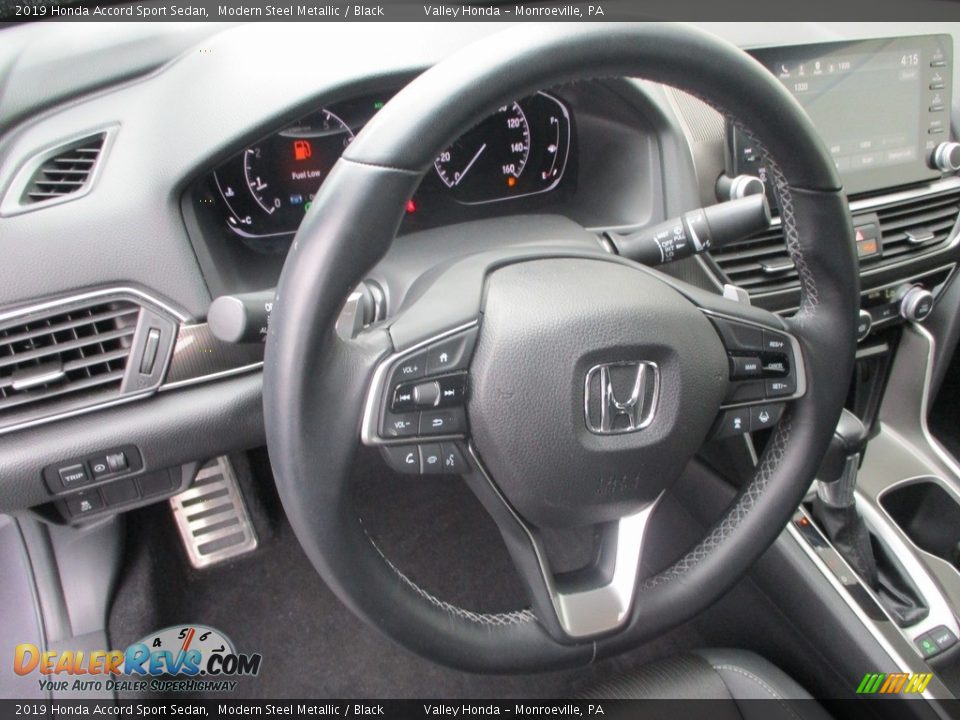2019 Honda Accord Sport Sedan Modern Steel Metallic / Black Photo #14
