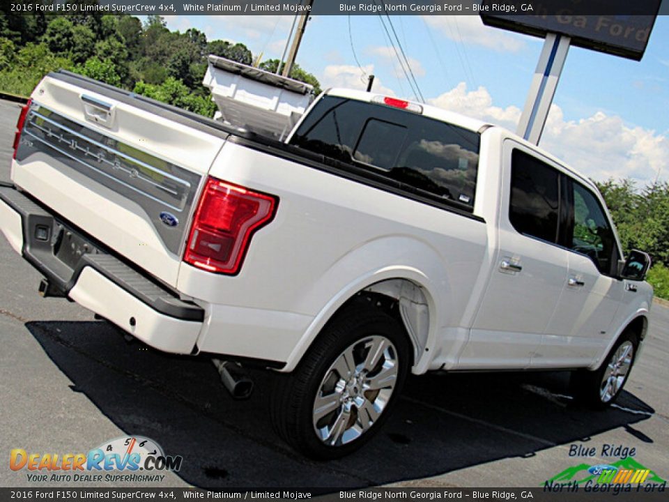 2016 Ford F150 Limited SuperCrew 4x4 White Platinum / Limited Mojave Photo #34