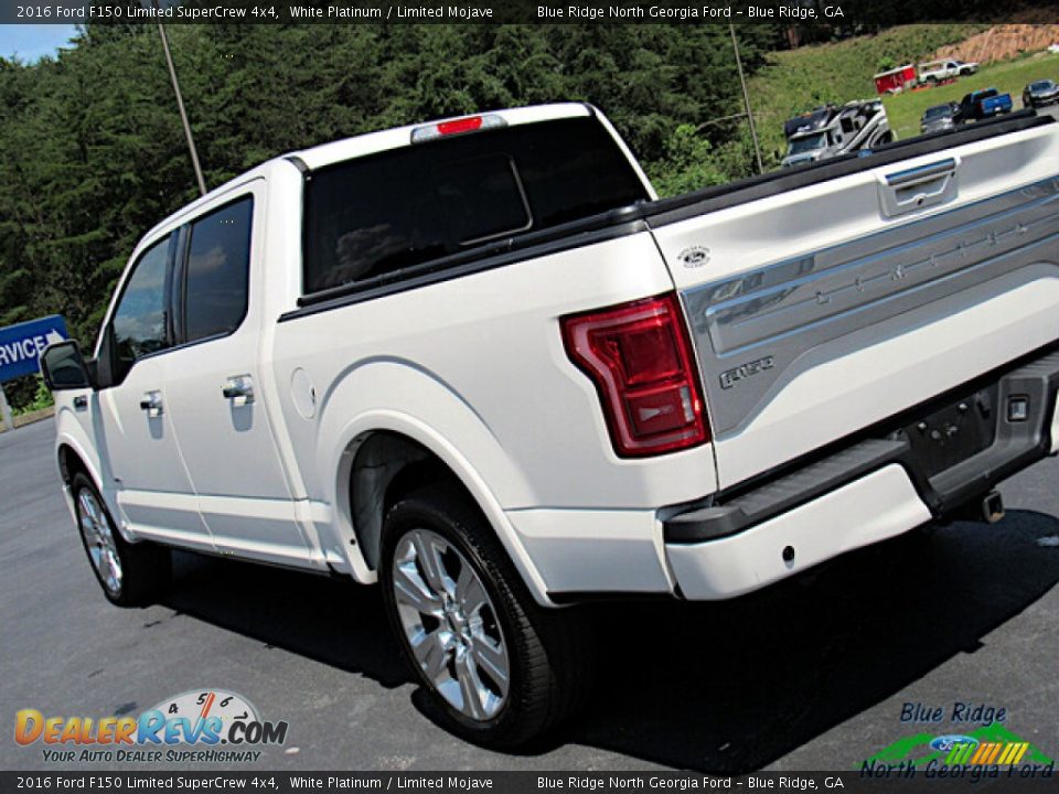 2016 Ford F150 Limited SuperCrew 4x4 White Platinum / Limited Mojave Photo #35