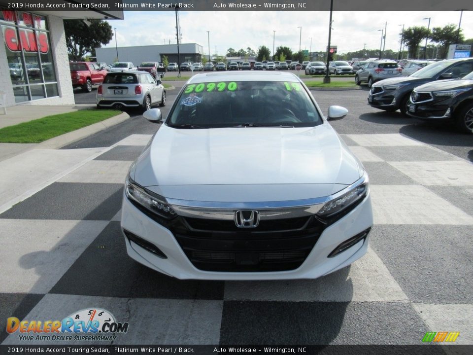 2019 Honda Accord Touring Sedan Platinum White Pearl / Black Photo #2