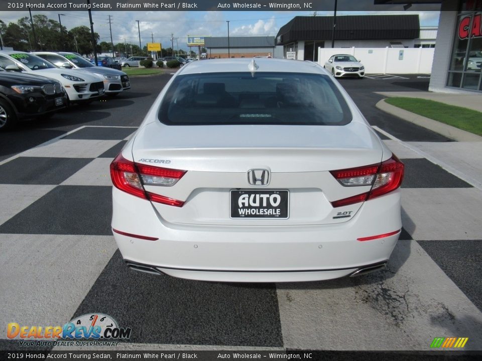 2019 Honda Accord Touring Sedan Platinum White Pearl / Black Photo #4