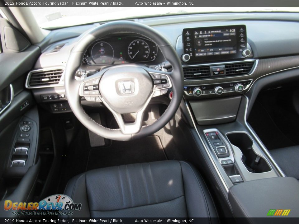 2019 Honda Accord Touring Sedan Platinum White Pearl / Black Photo #15