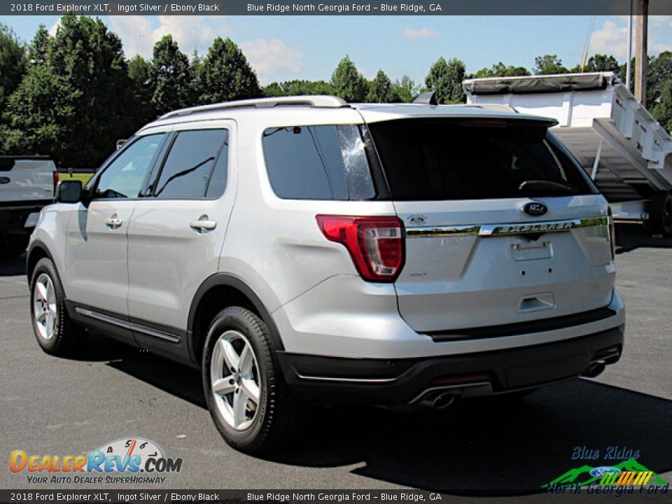 2018 Ford Explorer XLT Ingot Silver / Ebony Black Photo #3