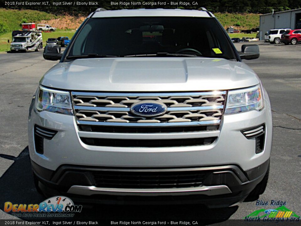 2018 Ford Explorer XLT Ingot Silver / Ebony Black Photo #4