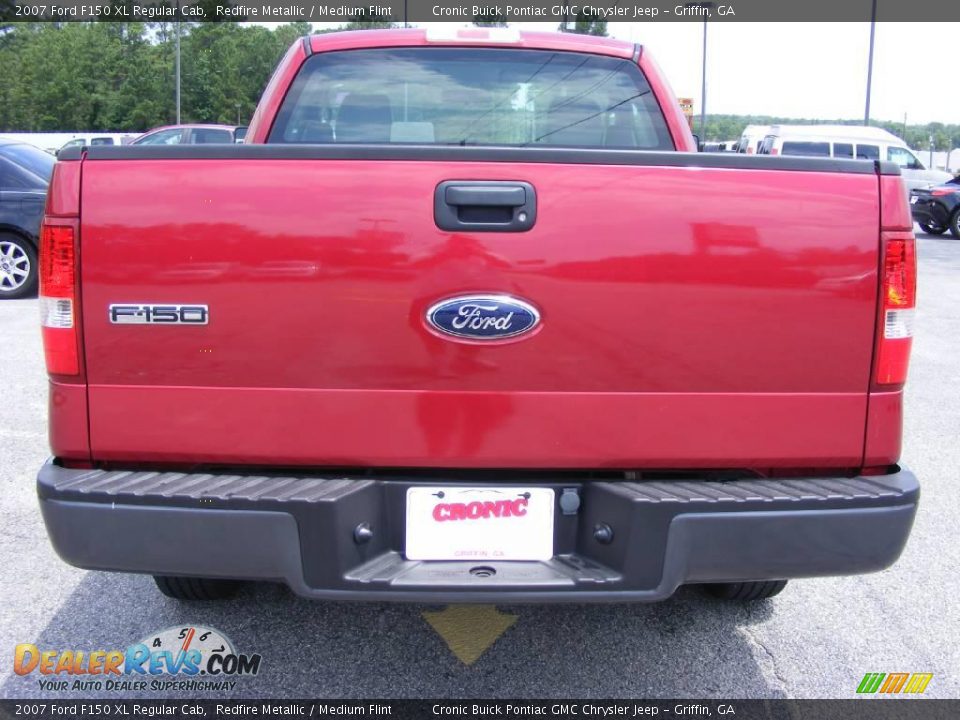 2007 Ford F150 XL Regular Cab Redfire Metallic / Medium Flint Photo #7