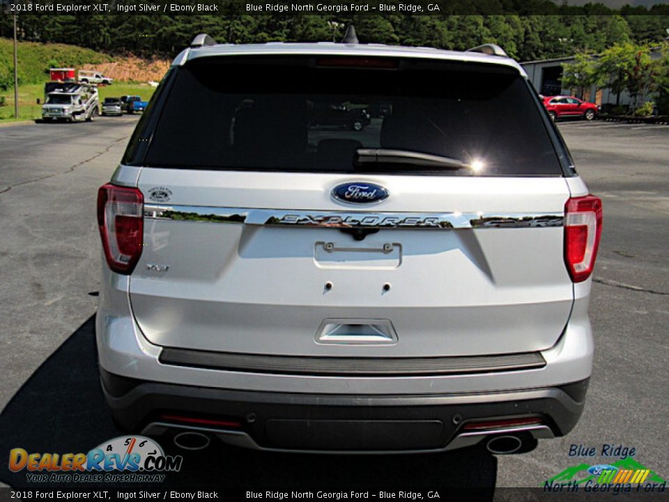 2018 Ford Explorer XLT Ingot Silver / Ebony Black Photo #5