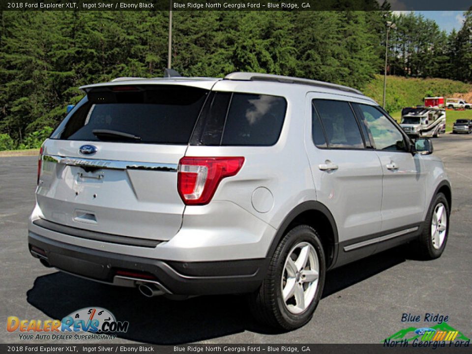 2018 Ford Explorer XLT Ingot Silver / Ebony Black Photo #6