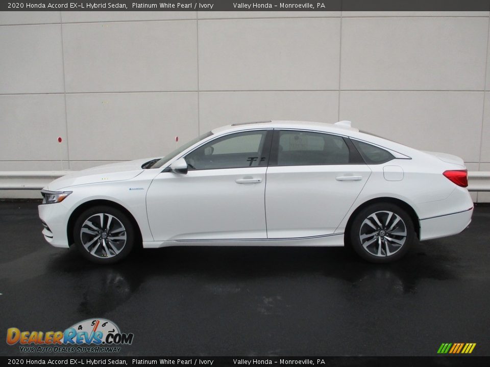 2020 Honda Accord EX-L Hybrid Sedan Platinum White Pearl / Ivory Photo #2