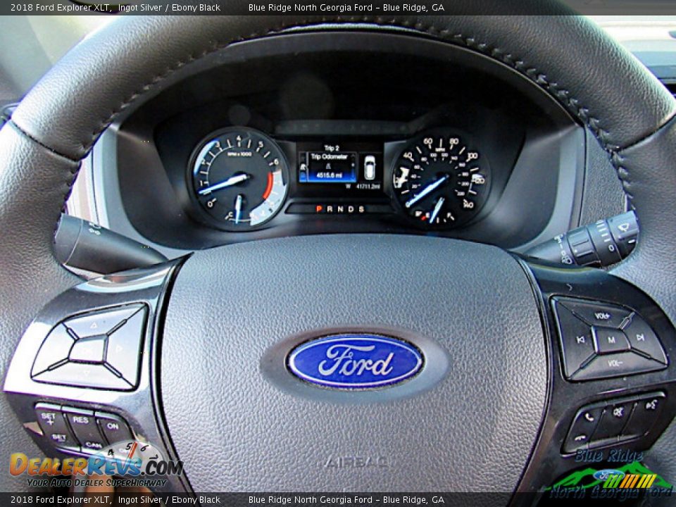 2018 Ford Explorer XLT Ingot Silver / Ebony Black Photo #20