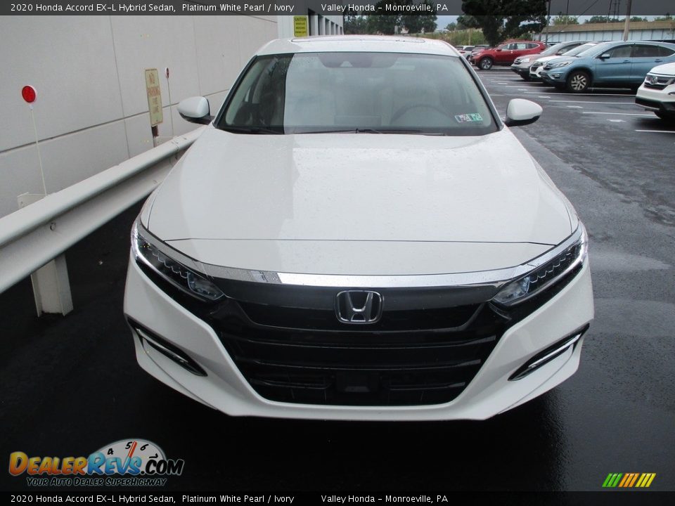 2020 Honda Accord EX-L Hybrid Sedan Platinum White Pearl / Ivory Photo #8