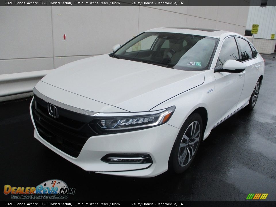 2020 Honda Accord EX-L Hybrid Sedan Platinum White Pearl / Ivory Photo #9