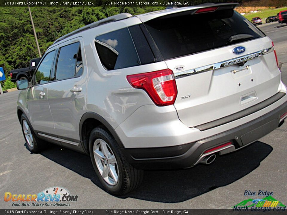 2018 Ford Explorer XLT Ingot Silver / Ebony Black Photo #30