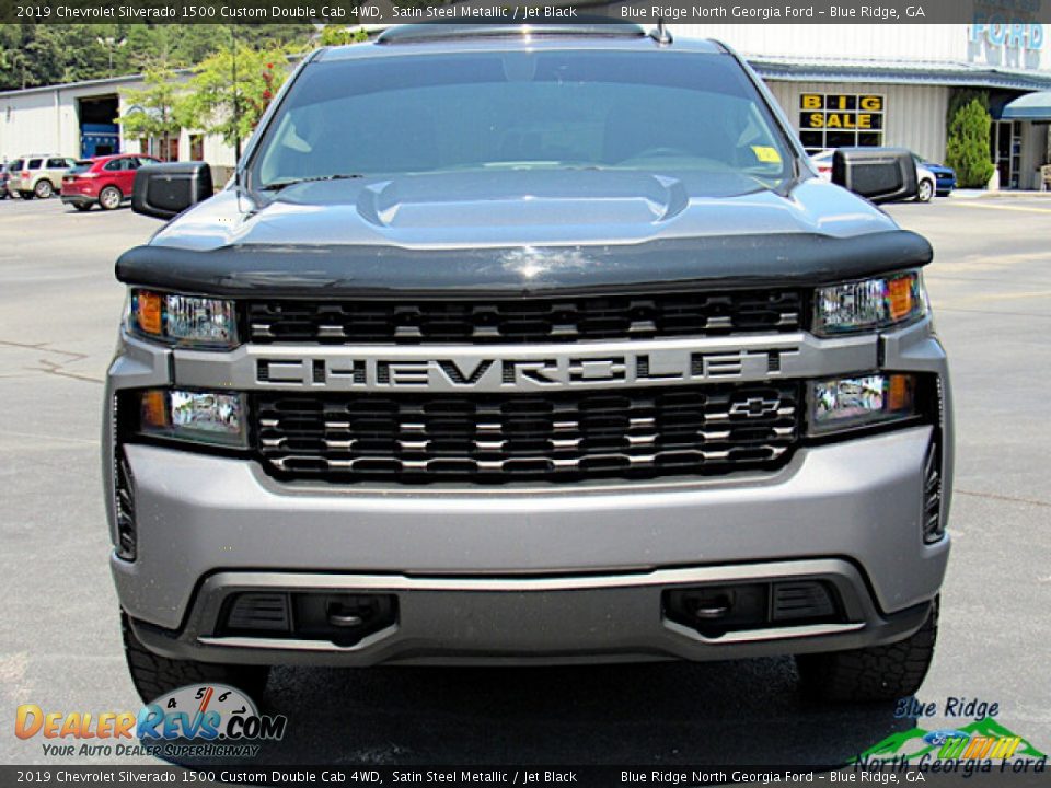 2019 Chevrolet Silverado 1500 Custom Double Cab 4WD Satin Steel Metallic / Jet Black Photo #4