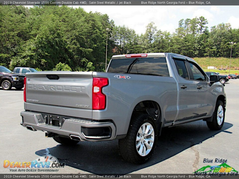 2019 Chevrolet Silverado 1500 Custom Double Cab 4WD Satin Steel Metallic / Jet Black Photo #6