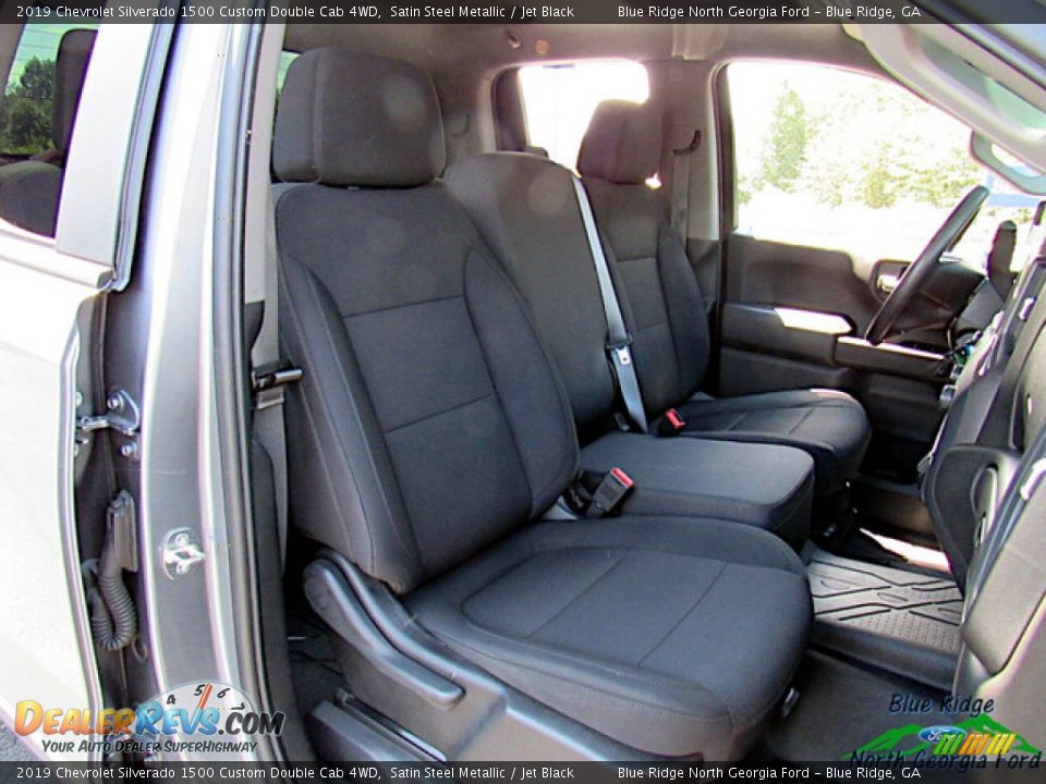 2019 Chevrolet Silverado 1500 Custom Double Cab 4WD Satin Steel Metallic / Jet Black Photo #12