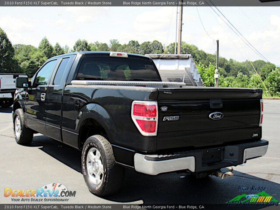 2010 Ford F150 XLT SuperCab Tuxedo Black / Medium Stone Photo #3