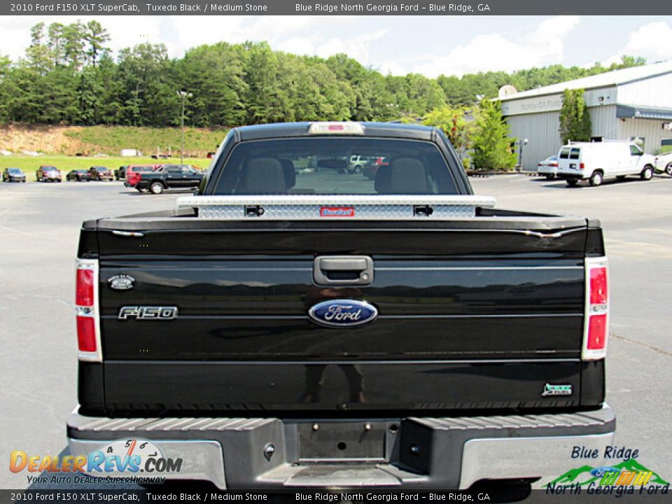 2010 Ford F150 XLT SuperCab Tuxedo Black / Medium Stone Photo #5