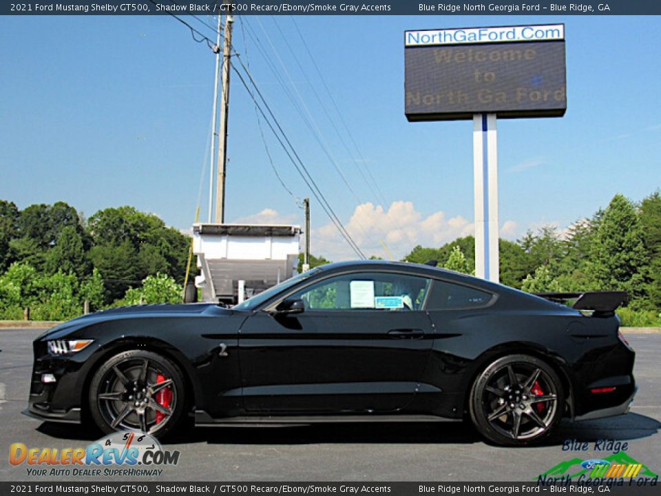 2021 Ford Mustang Shelby GT500 Shadow Black / GT500 Recaro/Ebony/Smoke Gray Accents Photo #2