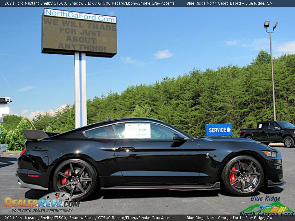 2021 Ford Mustang Shelby GT500 Shadow Black / GT500 Recaro/Ebony/Smoke Gray Accents Photo #7