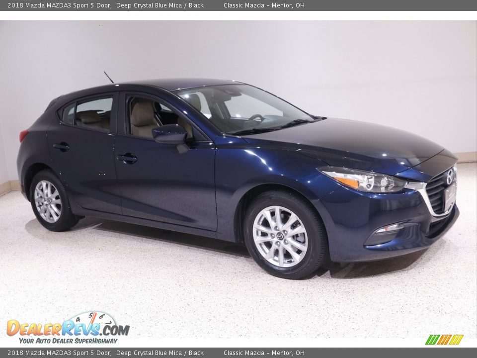2018 Mazda MAZDA3 Sport 5 Door Deep Crystal Blue Mica / Black Photo #1