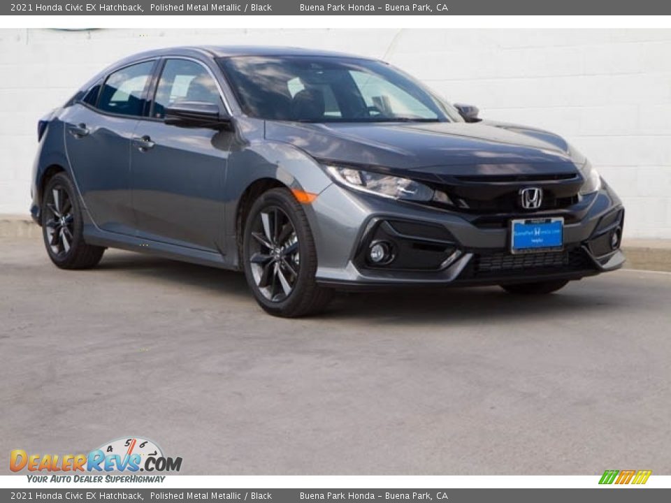 2021 Honda Civic EX Hatchback Polished Metal Metallic / Black Photo #1