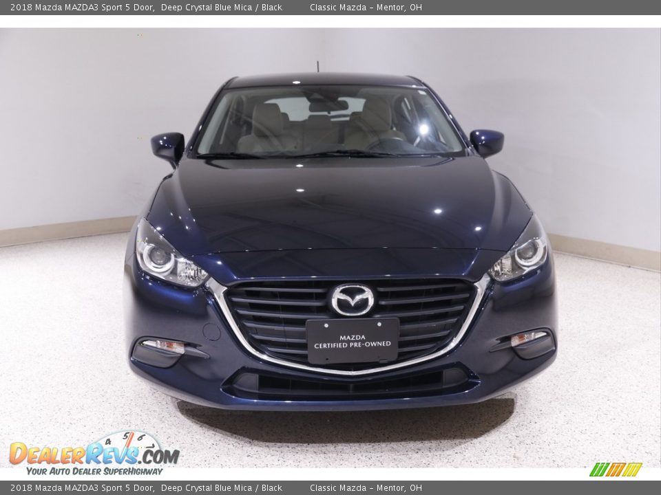 2018 Mazda MAZDA3 Sport 5 Door Deep Crystal Blue Mica / Black Photo #2
