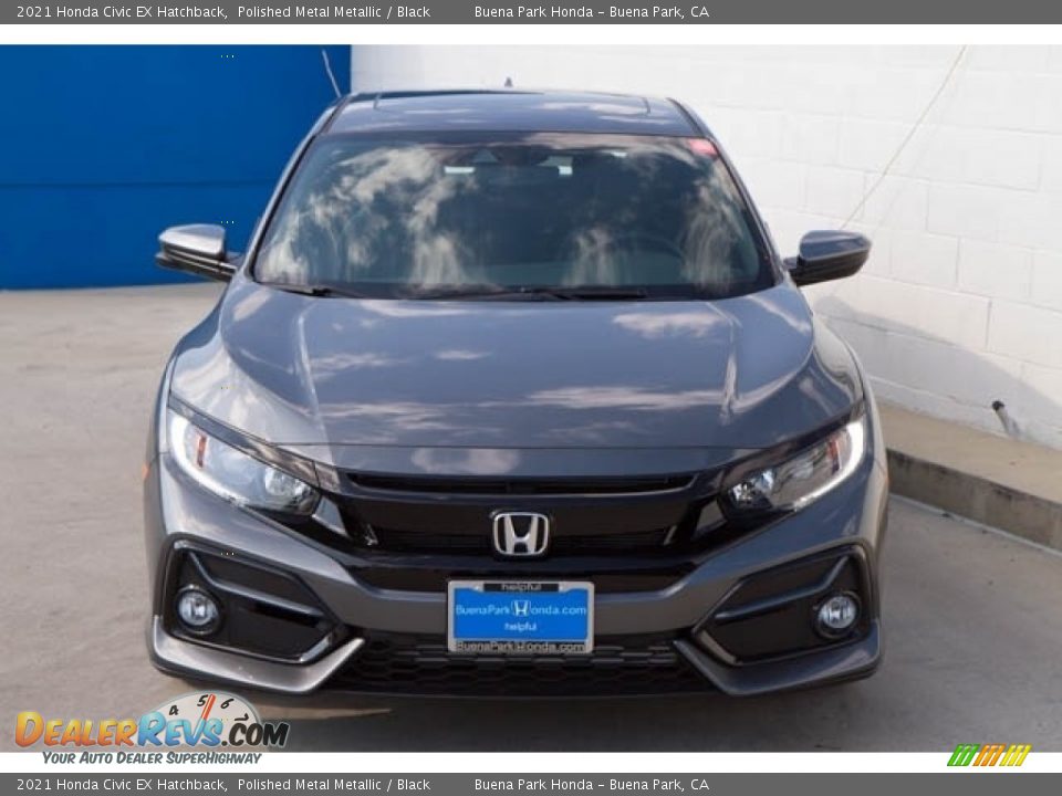 2021 Honda Civic EX Hatchback Polished Metal Metallic / Black Photo #3