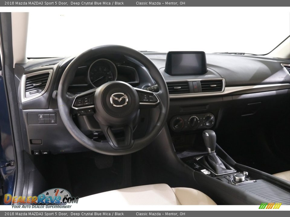 2018 Mazda MAZDA3 Sport 5 Door Deep Crystal Blue Mica / Black Photo #6