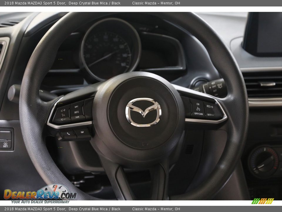2018 Mazda MAZDA3 Sport 5 Door Deep Crystal Blue Mica / Black Photo #7