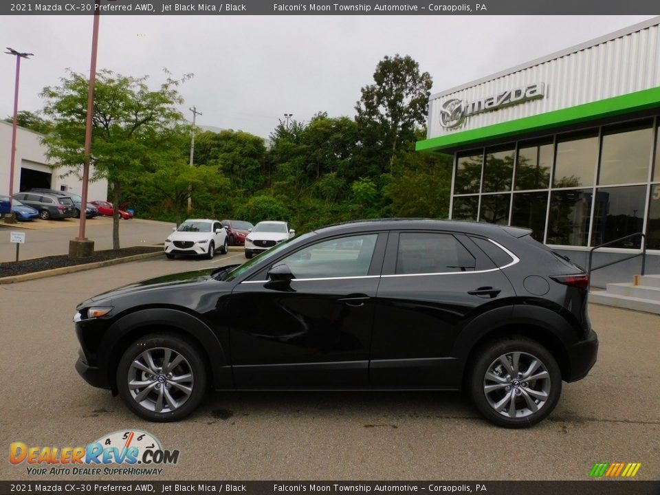 2021 Mazda CX-30 Preferred AWD Jet Black Mica / Black Photo #6