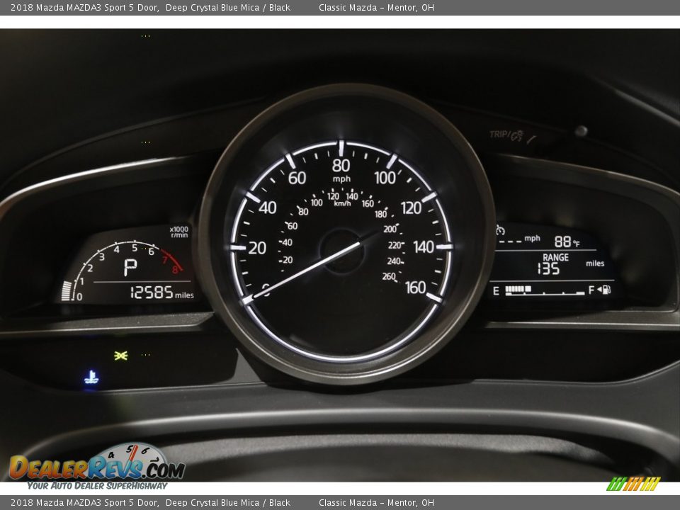 2018 Mazda MAZDA3 Sport 5 Door Deep Crystal Blue Mica / Black Photo #8