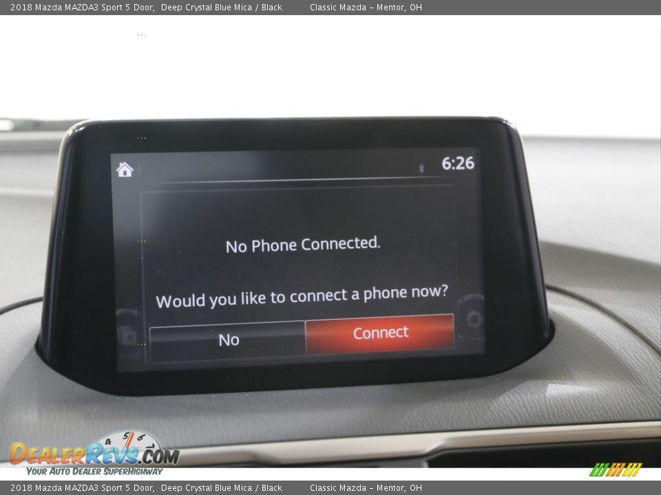 2018 Mazda MAZDA3 Sport 5 Door Deep Crystal Blue Mica / Black Photo #10