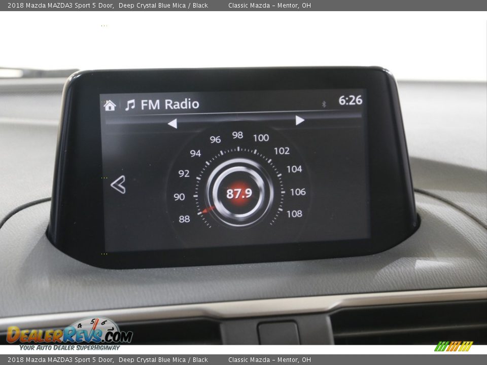 2018 Mazda MAZDA3 Sport 5 Door Deep Crystal Blue Mica / Black Photo #11