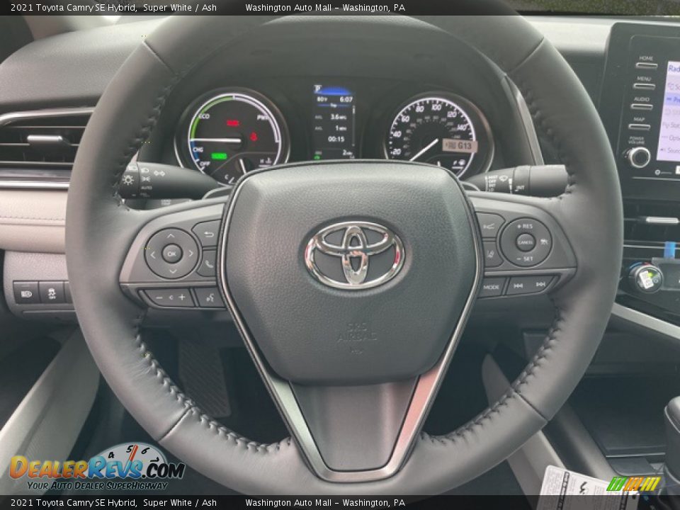 2021 Toyota Camry SE Hybrid Steering Wheel Photo #14