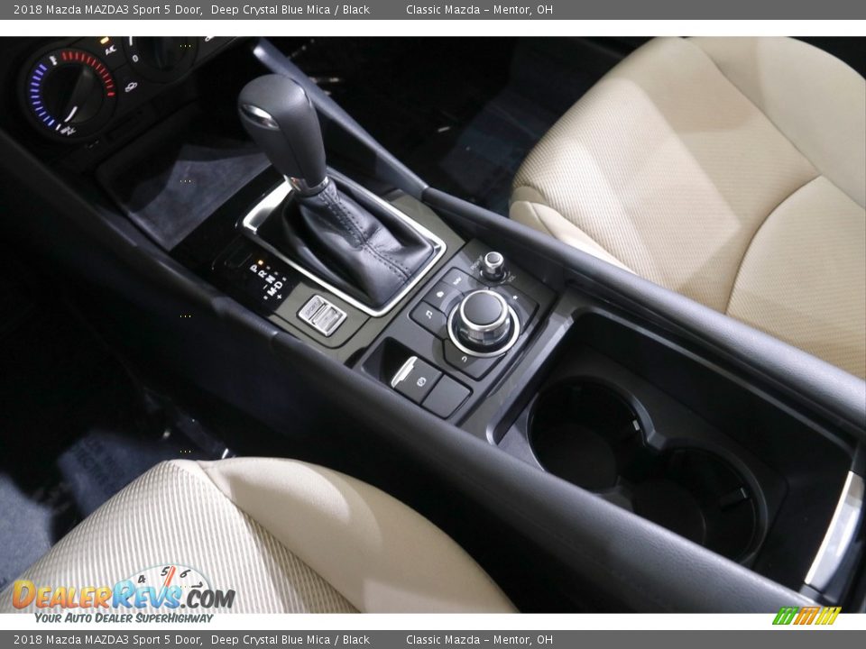 2018 Mazda MAZDA3 Sport 5 Door Deep Crystal Blue Mica / Black Photo #13