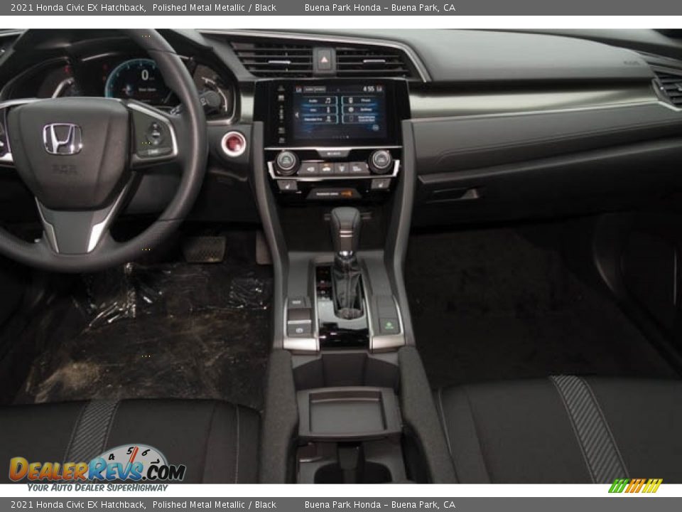 2021 Honda Civic EX Hatchback Polished Metal Metallic / Black Photo #17