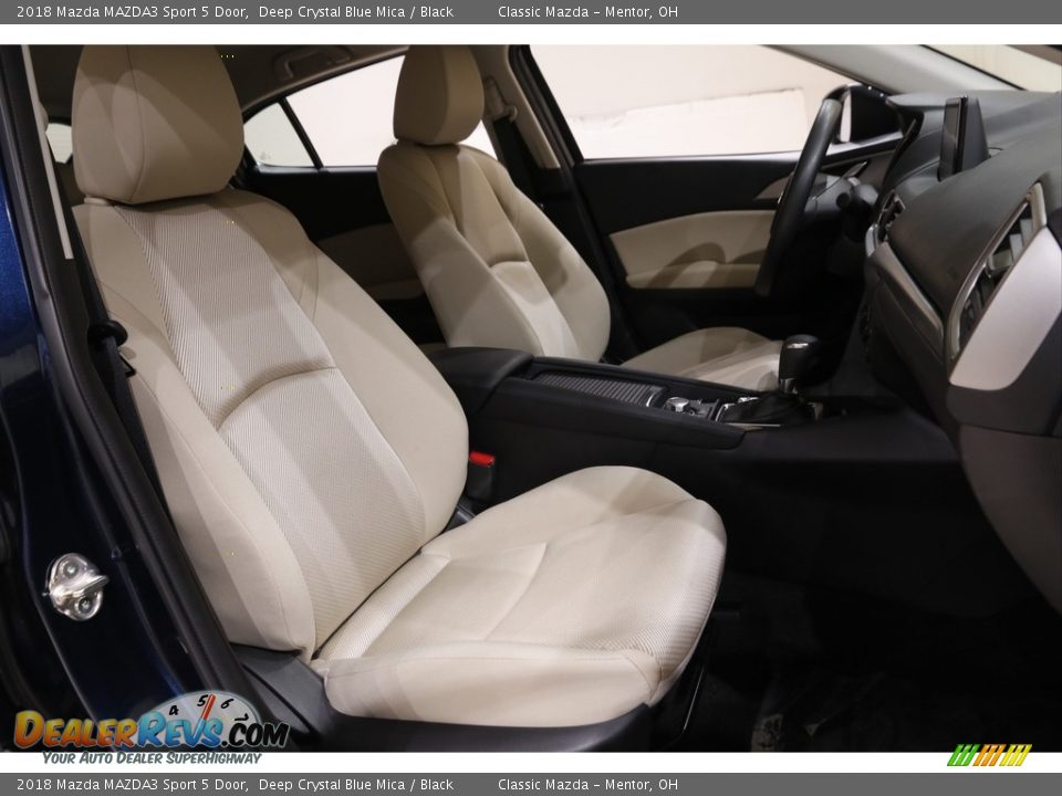 2018 Mazda MAZDA3 Sport 5 Door Deep Crystal Blue Mica / Black Photo #14