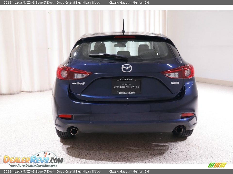2018 Mazda MAZDA3 Sport 5 Door Deep Crystal Blue Mica / Black Photo #17
